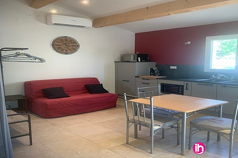 Location de meublé : CRUAS -TRICASTIN: appartement 2 pers,jardin et parking-Viviers