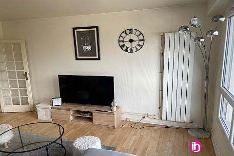 Location pour salarié en déplacement de meublé : POITIERS : appartement 5 personnes - 3 chambres, Buxerolles