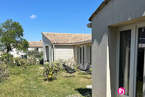 Location de meublé : TRICASTIN/MARCOULE : appartement 1 pers, 1 chambre, jardin&parking - BOLLENE