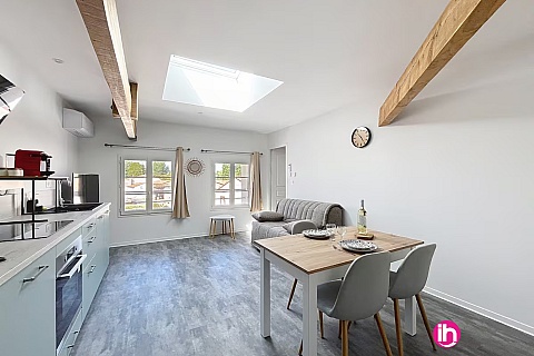 Location de meublé : BLAYE , appartement T2 "lilas" , ANGLADE